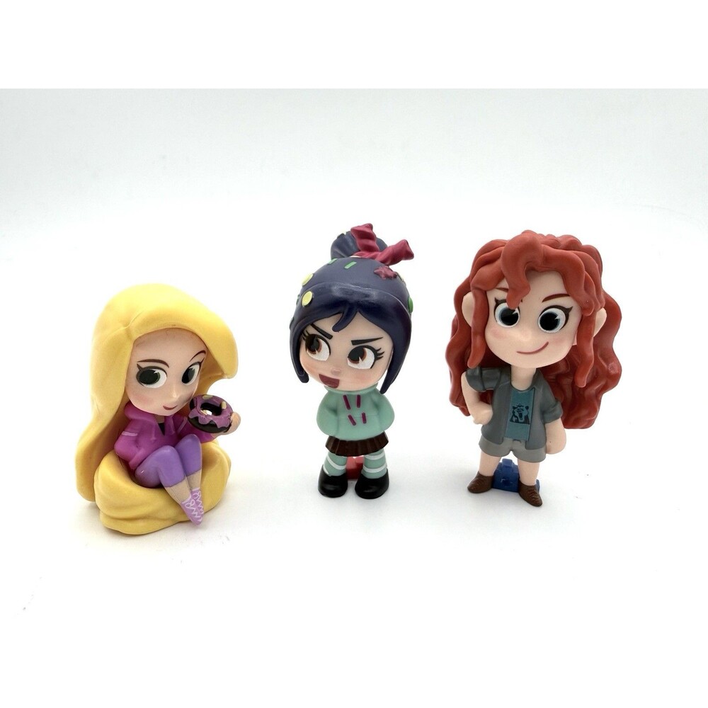 Disney Wreck It Ralph Breaks The Internet Vanellope Merida & Rapunzel Figures